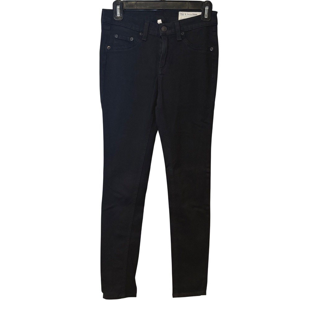 Rag & Bone Jean Legging Womens 26 Black Plush Skinny‎ Stretch Pants Modal Blend